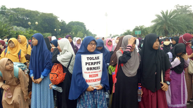 Aksi Damai Tolak Perppu Ormas (Foto: Wahyuni Sahara/kumparan)