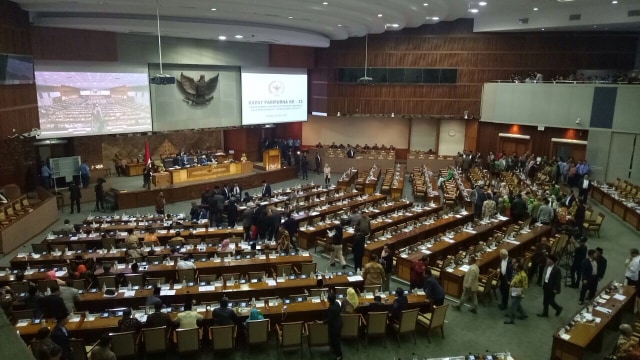 Sidang paripurna DPR. (Foto: Fahrian Saleh/kumparan)