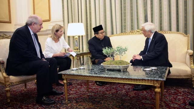 Dubes RI untuk Yunani serahkan nota kepercayaan (Foto: Dok. KBRI Athena)