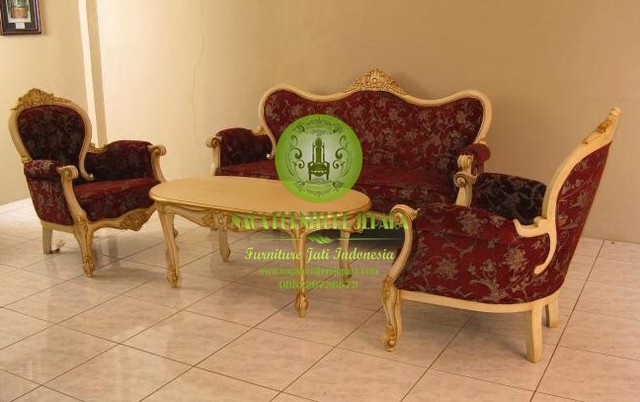 Harga & Model Set Kursi Tamu Minimalis Modern Kayu Jati
