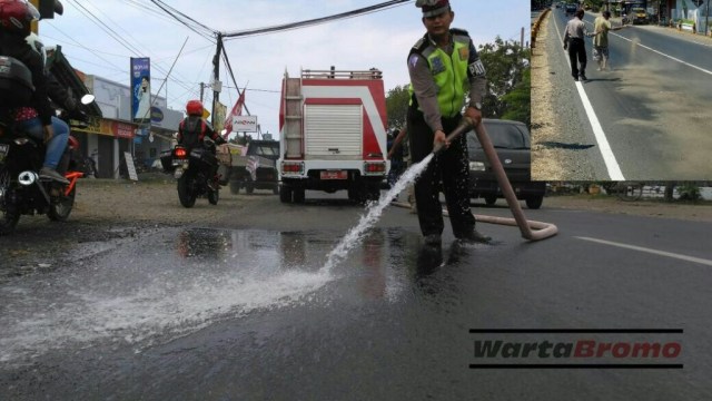 10 Pengendara Motor Terluka Akibat Solar Tumpah