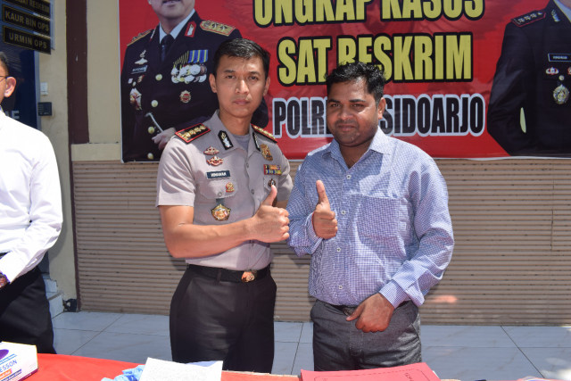 Ucapan Terimakasih Korban Perampasan WNA Kepada Aparat Kepolisian Polresta Sidoarjo