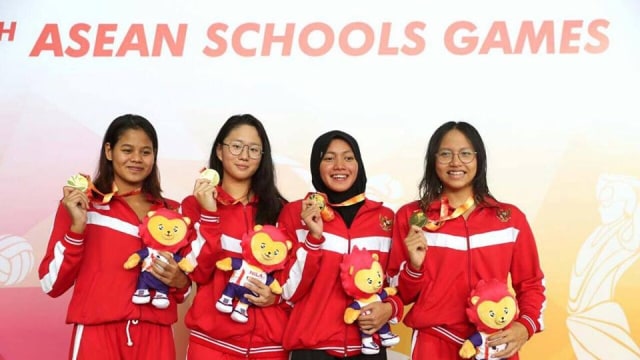 Adinda (kedua dari kanan) di ASG. (Foto: dok. Pribadi)