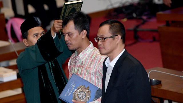 Mico dan Muhtar. (Foto: Antara/Sigid Kurniawan)