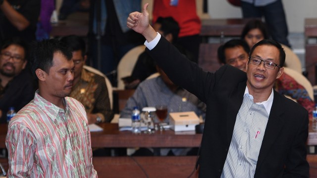 Mico dan Muhtar. (Foto: Antara/Sigid Kurniawan)