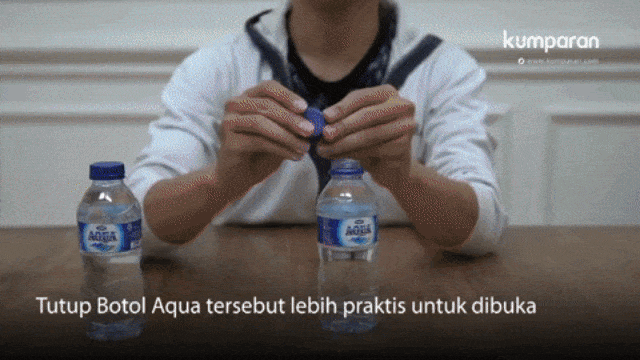 Viral botol Aqua. (Foto: Resnu Andika/kumparan)