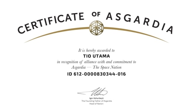 KTP Asgardia (Foto: asgardia.space)