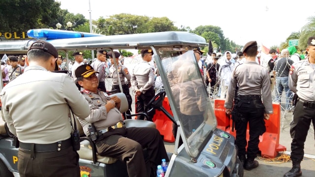 Wakapolda Brigjen Suntana tinjau aksi 287 (Foto: Ferio Pristiawan/kumparan)