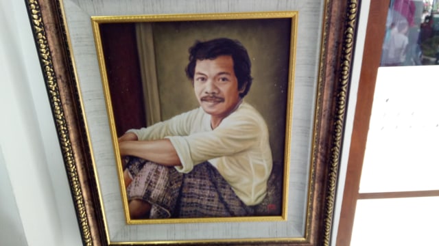 Lukisan Benyamin Sueb di Lebaran Betawi. (Foto: Ferio Pristiawan/kumparan)