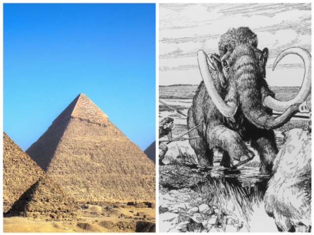 Mammoth dan Piramida di Mesir