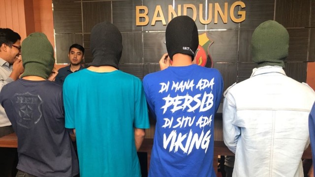 Pelaku pengeroyok Ricko (Foto: Dok. Polda Jabar)