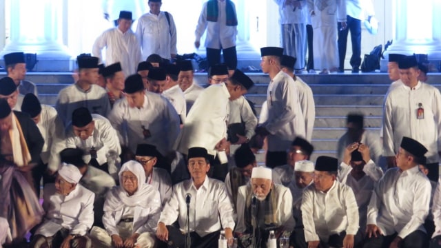 Zikir Kebangsaan di Istana Merdeka (Foto: Yudhistira Amran/kumparan)