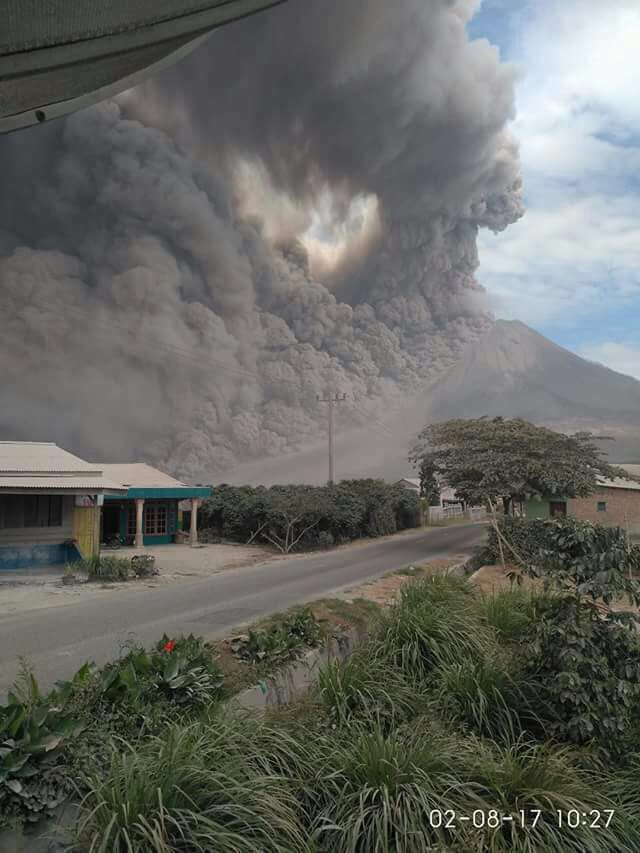Situasi daerah Gunung Sinabung saat ini (Foto: Dok. BNPB)