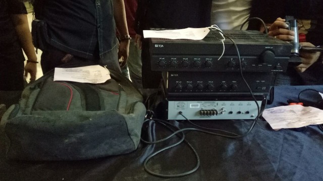 Ampli yang dicuri MA dari Musala (Foto: Ferio Pristiawan/kumparan)