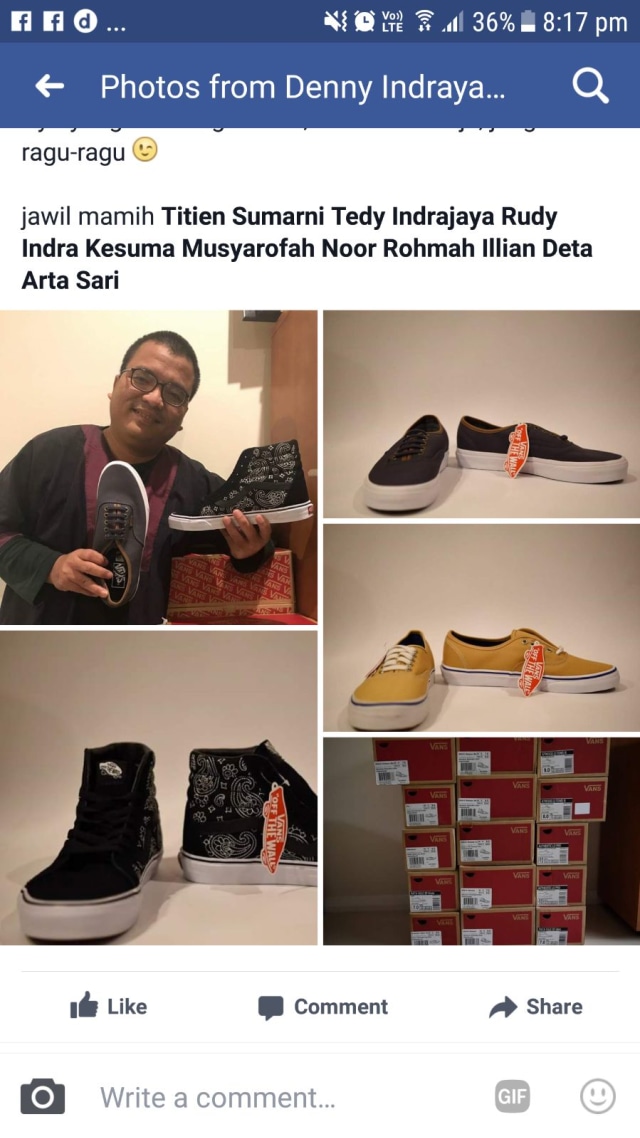 Eks Wamenkum Denny Indrayana dagang online shop (Foto: Dok. Denny Indrayana)