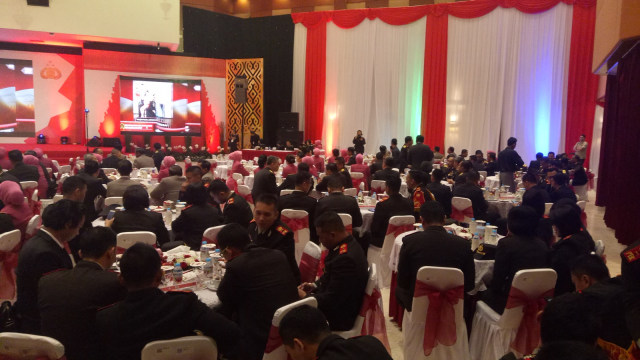 Acara Purnawira Pati Polri di PTIK. (Foto: Aria Pradana/kumparan)