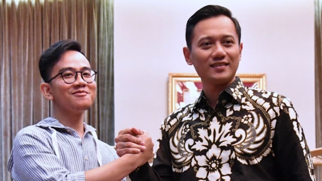 Gibran Rakabuming Raka dan AHY (Foto: Dok. Laily Rachev-Biro Pers Setpres)