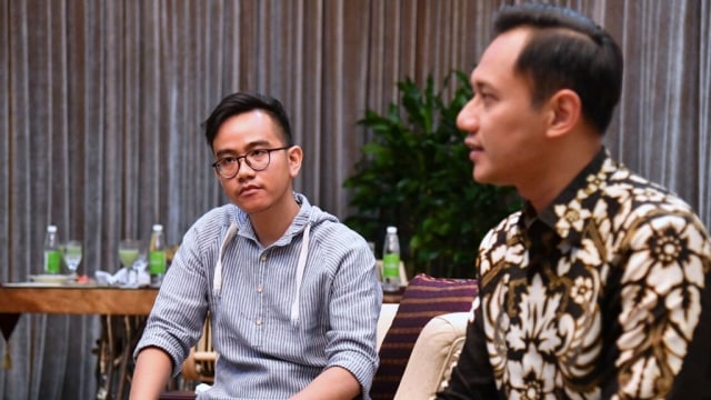 Gibran Rakabuming Raka dan AHY (Foto: Dok. Laily Rachev-Biro Pers Setpres)