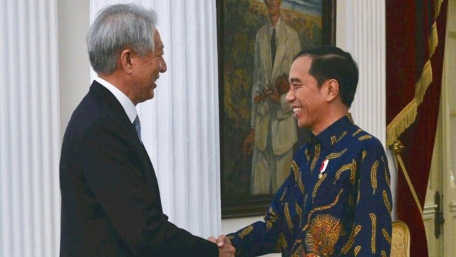 Jokowi bertemu Wakil PM Singapura (Foto: Biro Pers Setpres)