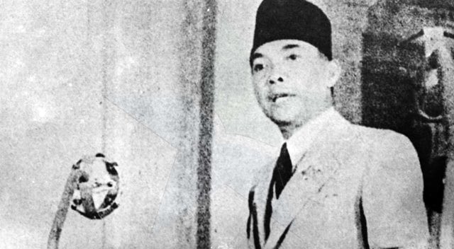 Bung Karno di Hari Lahir Pancasila (Foto: perpusnas.go.id)