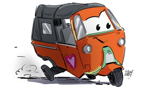 Bajaj di Film Cars 3 (Foto: Dok. Disney Pixar/Pulse Communication - Ogilvy​)