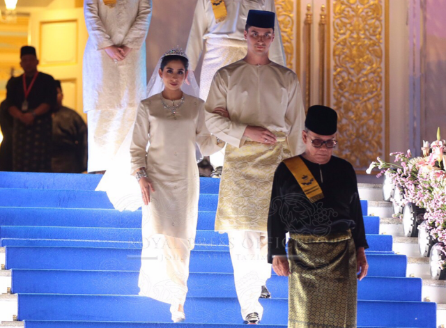Pernikahan Tunku Tun Aminah (Foto: IG @theroyaljohor)