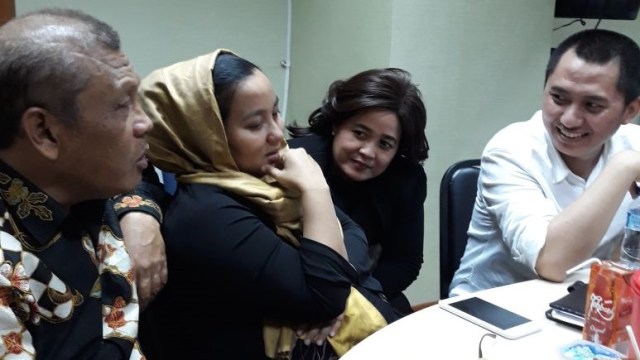 Anniesa Hasibuan saat ditahan di Bareskrim Polri (Foto: Dok. Egi Sudjana)