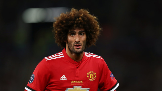 Fellaini pada laga Piala Super Eropa. Foto: Eddie Keogh/Reuters