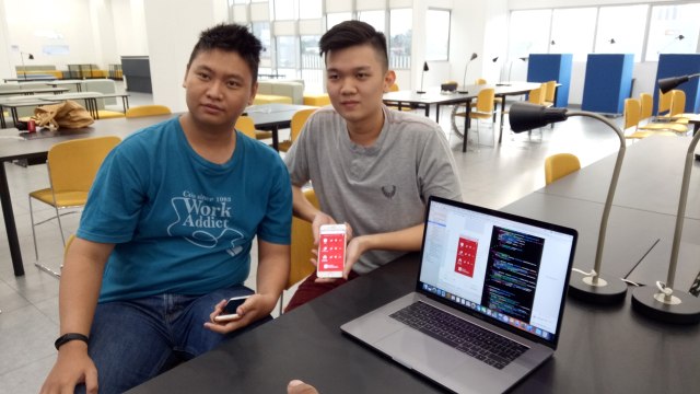 Jelvin dan Christian, mahasiswa Binus. (Foto: Jofie Yordan/kumparan)