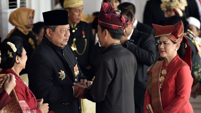 Jokowi dan SBY (Foto: Antara/Puspa Perwitasari)