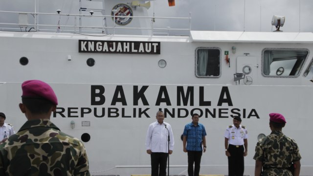 Mendes jadi warga kehormatan Bakamla di Nunukan (Foto: ANTARA FOTO/M Rusman)