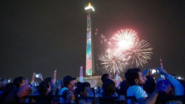 Countdown Asian Games 2018 di Monas (Foto: Aditia Noviansyah/kumparan)