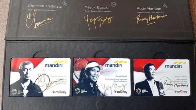 Kartu e-Money Bank Mandiri edisi Asian Games 2018 (Foto: Dok. Istimewa)