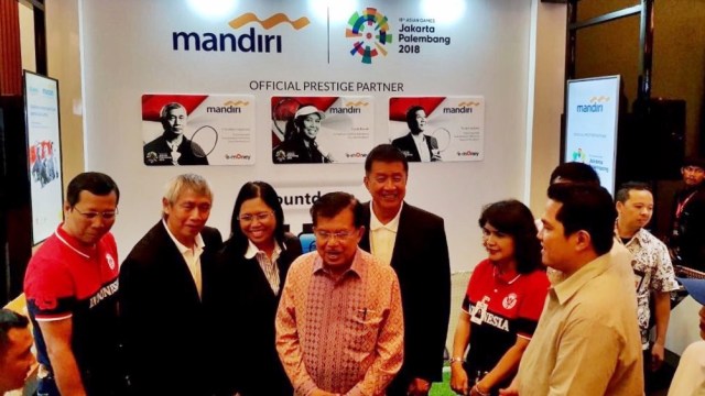 Wapres JK di Peluncuran Kartu e-Money Bank Mandiri (Foto: Dok. Istimewa)