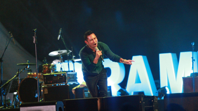Penampilan Rio Febrian di Prambanan Jazz. (Foto: Munady)