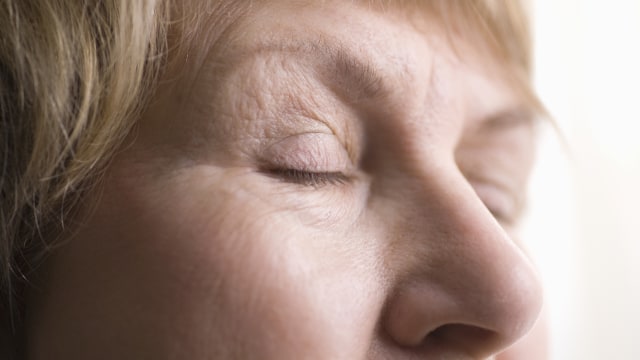 Keriput pada kulit wajah. (Foto: Thinkstock)