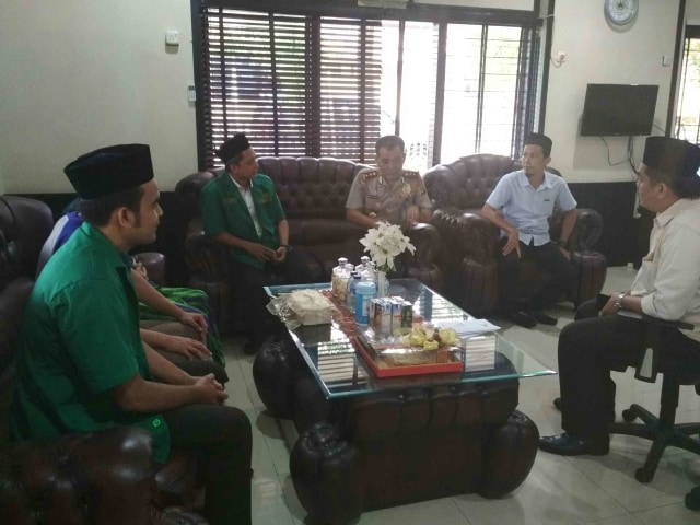 PC Ansor Pangkalpinang Kunjungi Kapolres Pangkalpinang