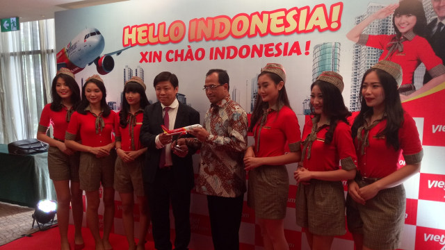Pembukaan Rute Vietjet Air (Foto: Edy Sofyan/kumparan)