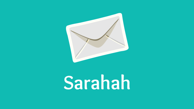 Aplikasi pesan Sarahah. (Foto: Sarahah)