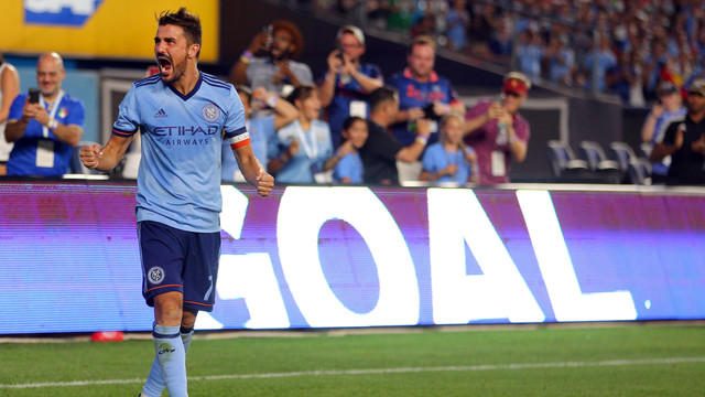 David Villa bersama New York City FC. (Foto: Reuters/Brad Penner)