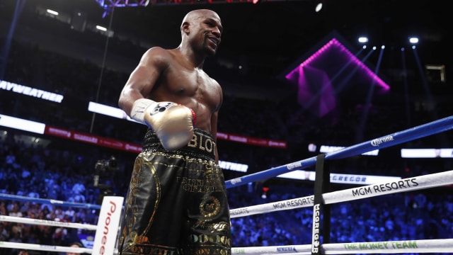 Dia yang terbaik, "Money" Mayweather. (Foto: REUTERS/Steve Marcus)