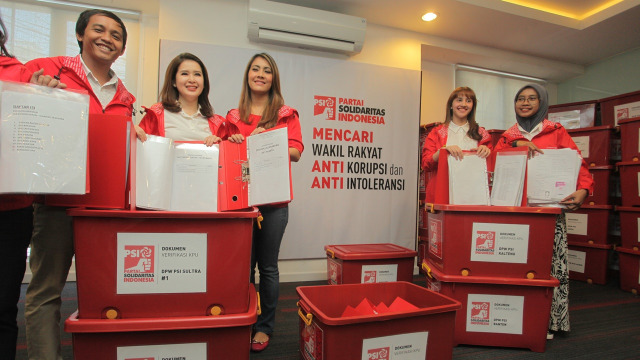 Pembukaan pendaftaran caleg PSI (Foto: ANTARA/Muhammad Adimaja)