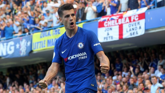 Alvaro Morata saat di Chelsea. Foto: Reuters/Hannah McKay