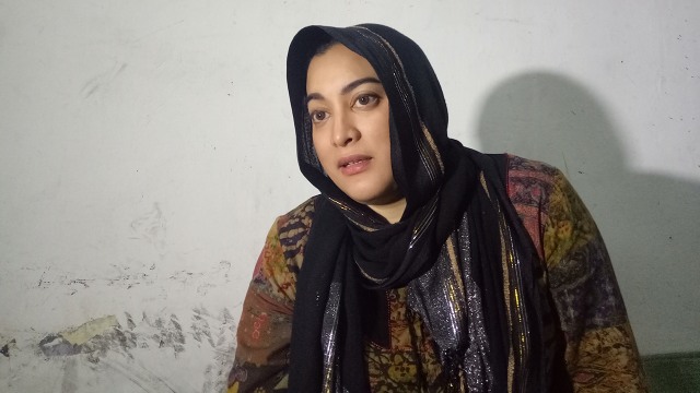 Jane Shalimar usai gelar acara tahlilan  Foto: DN. Mustika Sari/kumparan