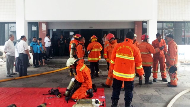 Kebakaran di Kementerian Desa Kalibata (Foto: Ainul Qalbi/kumparan)