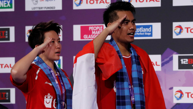 Owi/Butet, kebanggaan Indonesia. (Foto: REUTERS/Russell Cheyne)