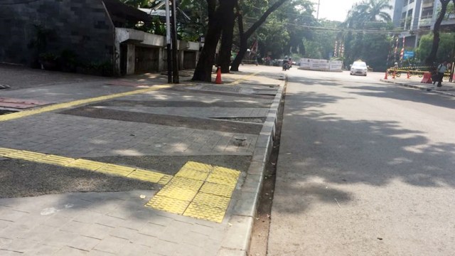 Trotoar di Blok M (Foto: Muhammad Iqbal/kumparan)