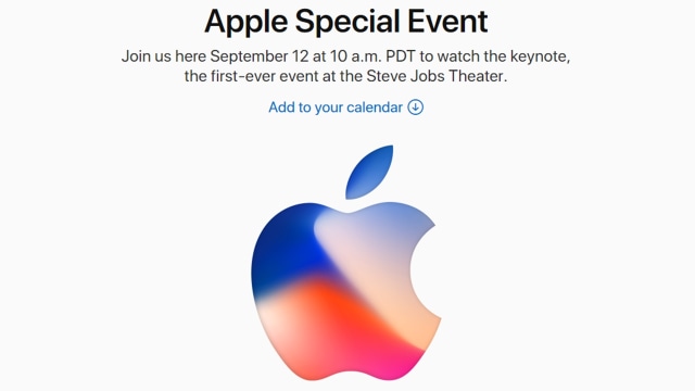 Acara spesial Apple pada 12 September 2017. (Foto: Apple)