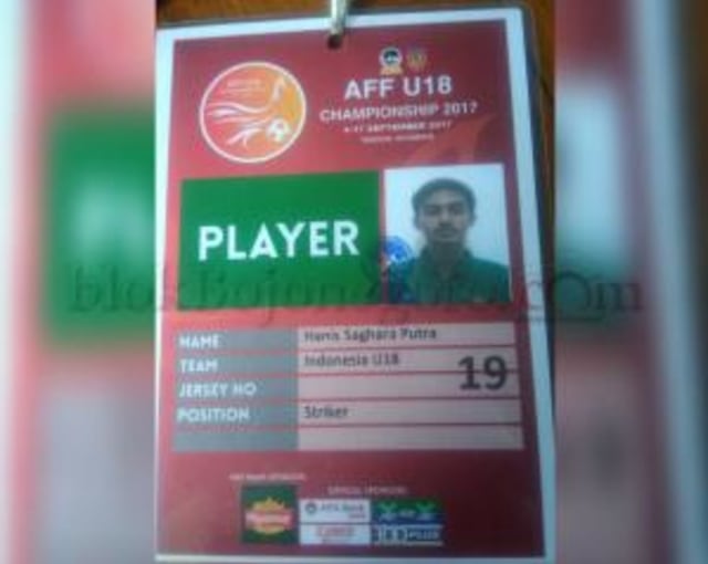 Saghara, Pemain Asal Bojonegoro Perkuat Timnas di AFF U-18 