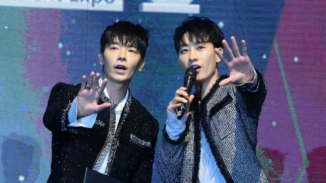 Donghae dan Eunhyuk Super Junior Foto: Prabarini Kartika/kumparan